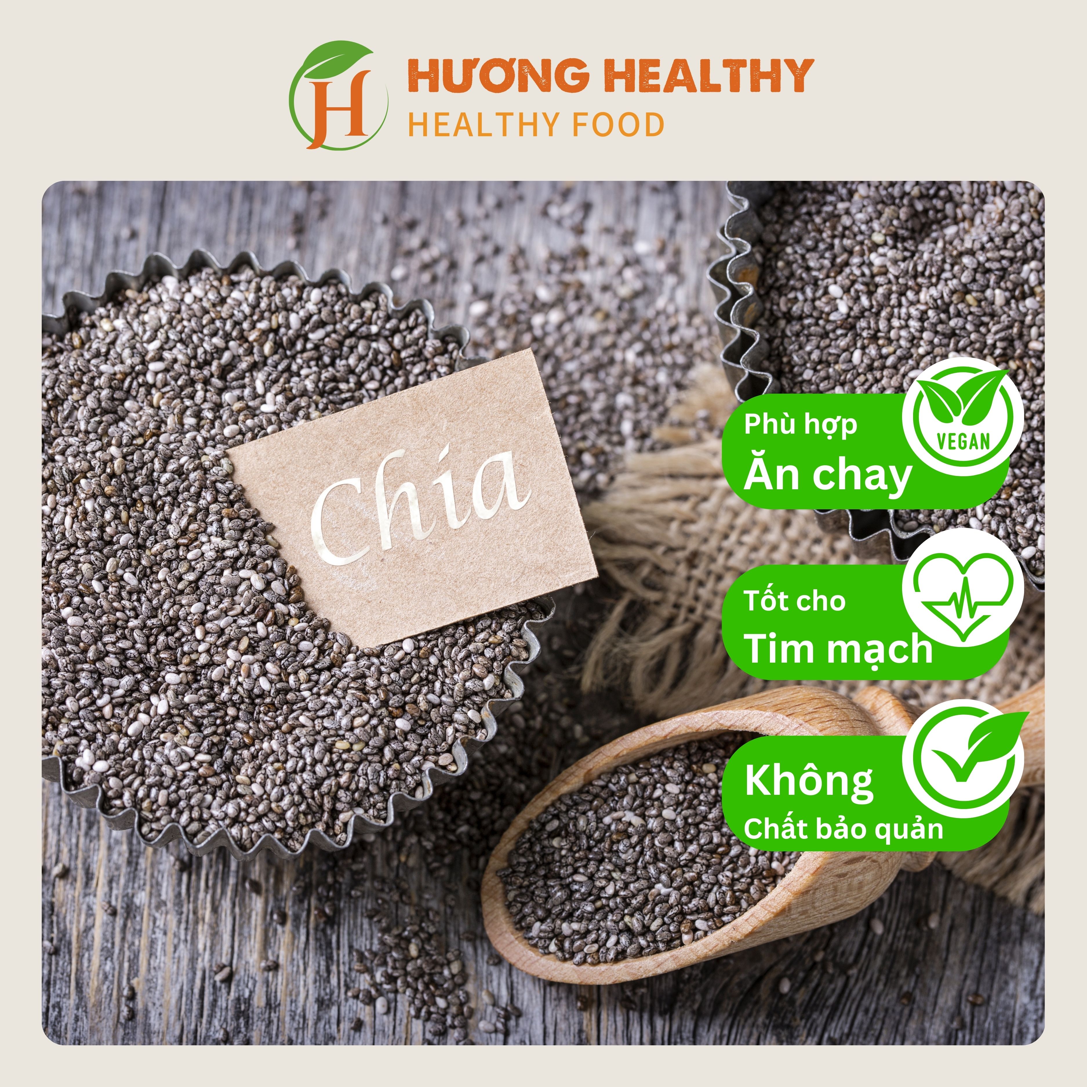 Hạt chia hữu cơ chính hãng mr johnny 250g/500g/1kg