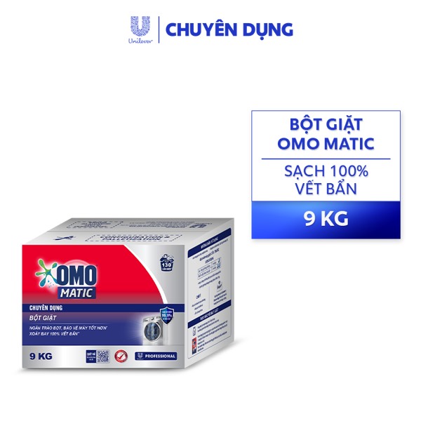 Bột giặt omo matic chuyên dụng 9kg siêu tiết kiệm