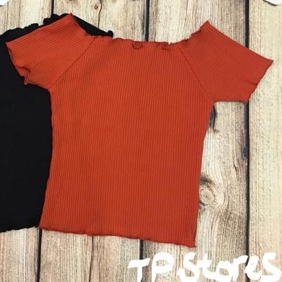 Áo Trễ vai Thun Gân Co giãn tốt