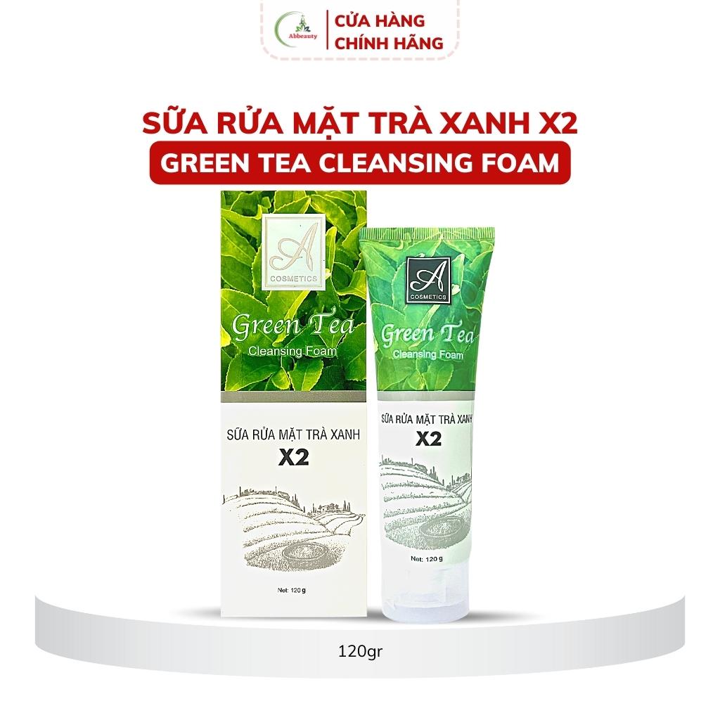 Sữa rửa mặt trà xanh x2 Mềm a cosmetics, kiềm dầu, sạch bã nhờn, làm trắng da 120g