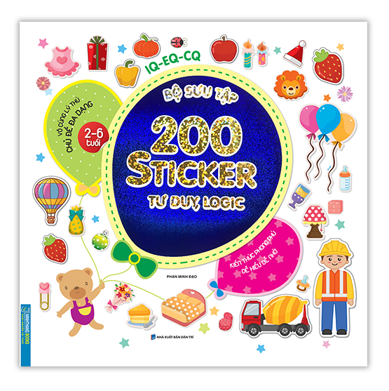 Sách - bộ sưu tập 200 sticker - tư duy, logic