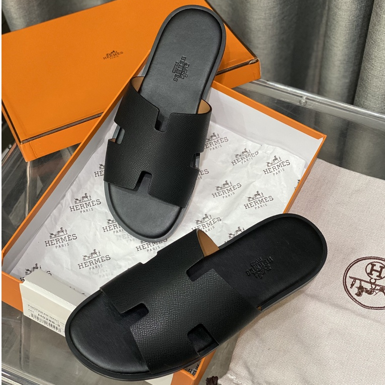 Dép HERMES HM Nam Nữ Da Full Bill Box Hàng Cao Cấp