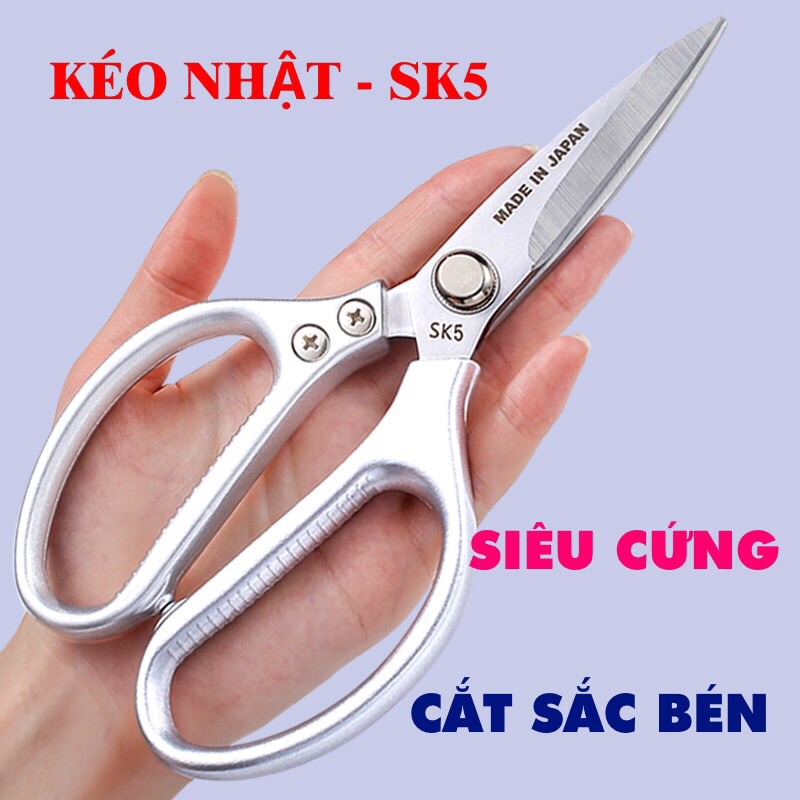 Bén kéo nhật sk5 kéo cắt thịt gà kéo đa năng sắc bén siêu bền - kéo nhật nội địa sk5 siêu sắc, kéo nhà bếp, kéo cắt gà, cắt vịt, cắt thịt các loại