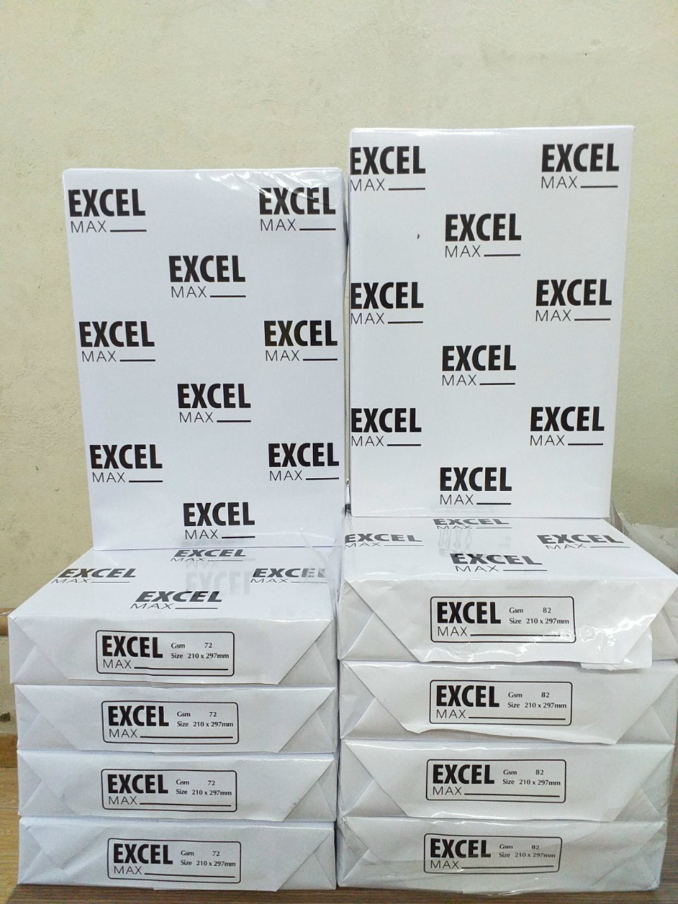 Giấy photo A4 Excel max định lượng 72gsm trắng mịn