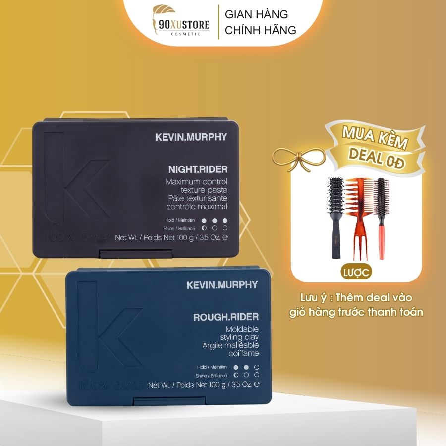 Sáp vuốt tóc nam Kevin Murphy Rough Rider, Night Rider, giữ nếp tóc, tạo kiểu tóc