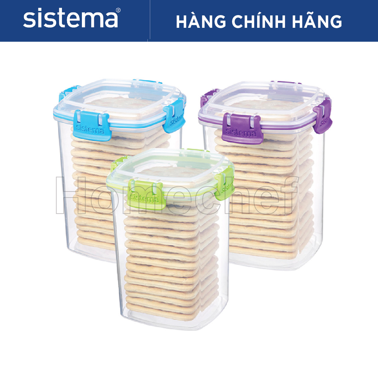 Hộp đựng thực phẩm Sistema 900ml không chứa BPA, dùng lò vi sóng, máy rửa bát, sản xuất tại New Zealand - 1332/61332