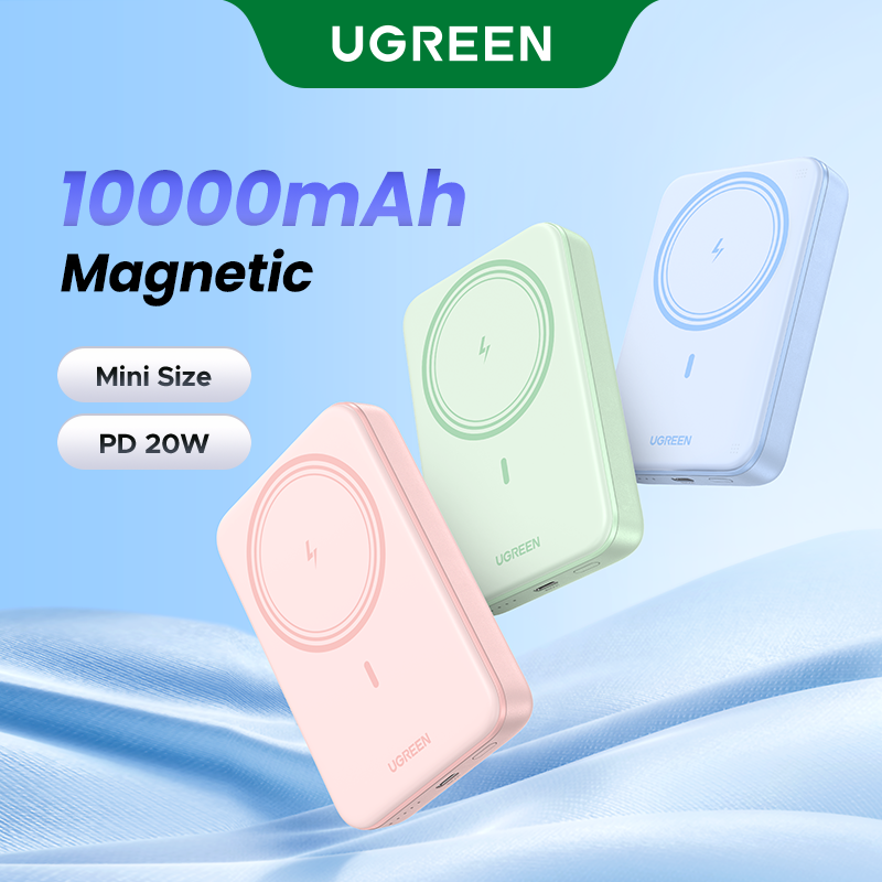 UGREEN Pin sạc dự phòng không dây 5000mAh|10000mAh Sạc dự phòng Powerbank nam châm USB Type C PD 20W Power Bank Model:PB560 PB561
