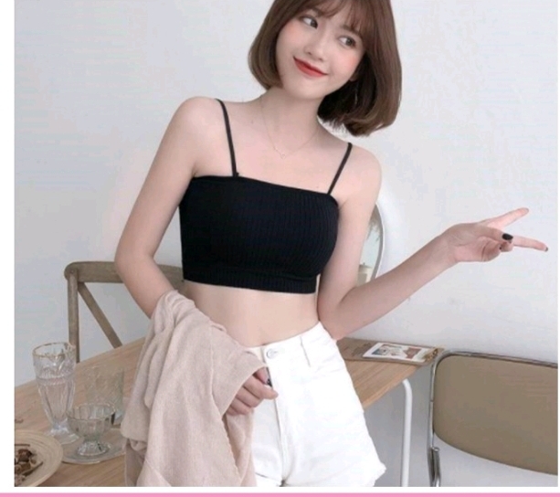 Áo bra quây croptop nữ 2 dây cá tính gợi cảm freesize 37-60kg