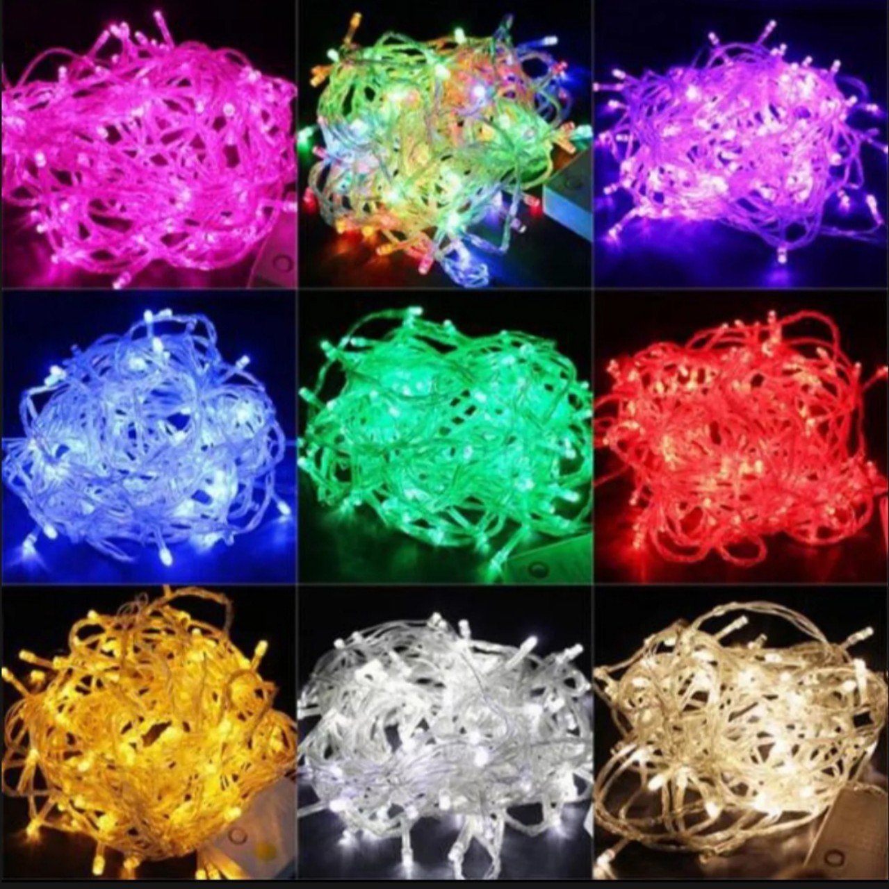 Dây đèn led chớp nháy trang trí cắm điện dài 5mét hàng tốt