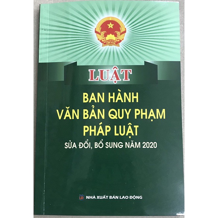 Sách luật ban hành văn bản quy phạm pháp luật sửa đổi bổ sung năm 2020