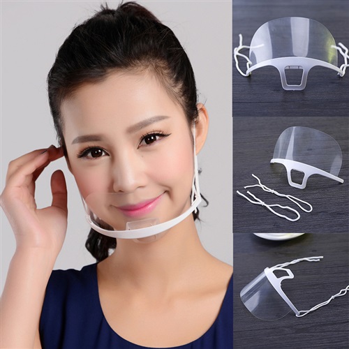 hộp 10 khẩu trang nhựa trong suốt mã 609