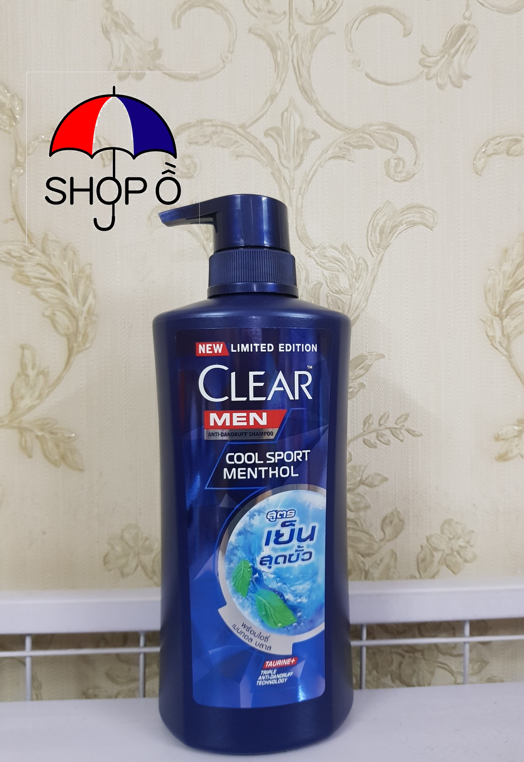 Combo 2 chai dầu gội Clear men Thái Lan 450ml bạc hà mát lạnh