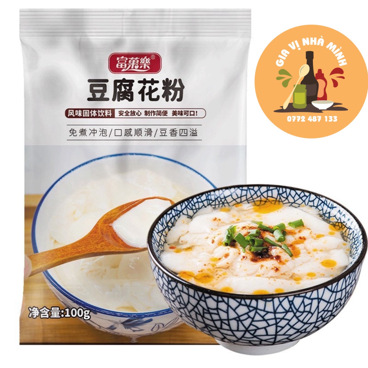 Bột làm đậu phụ ,đậu hủ tại nhà -gói 100gr