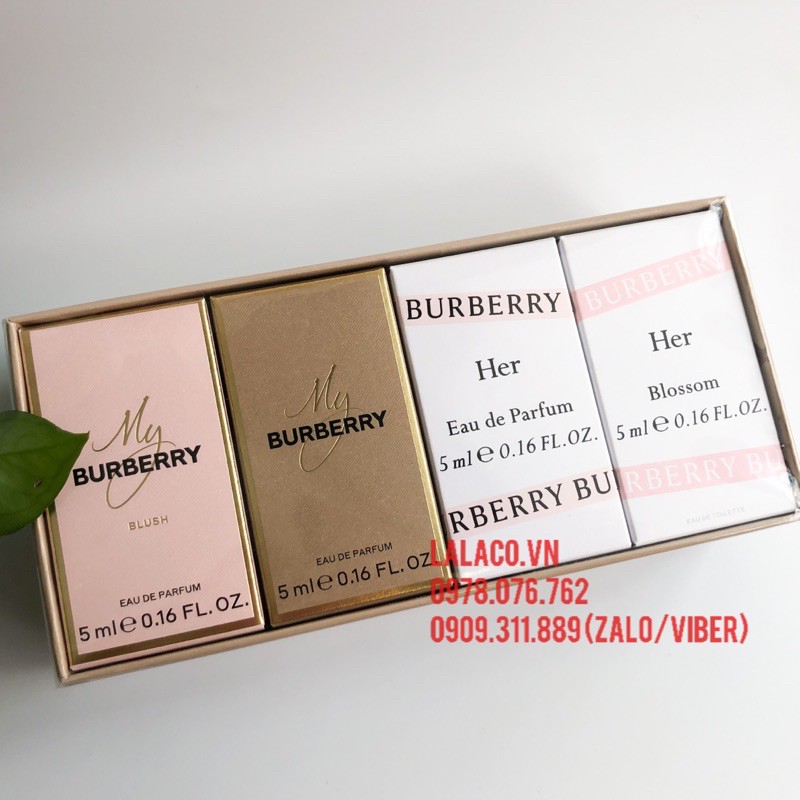 Bộ nước hoa mini - gift set burberry 4 chai