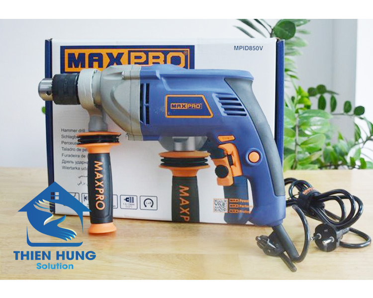 Máy khoan động lực đầu kẹp maxpro mpid850v 13mm