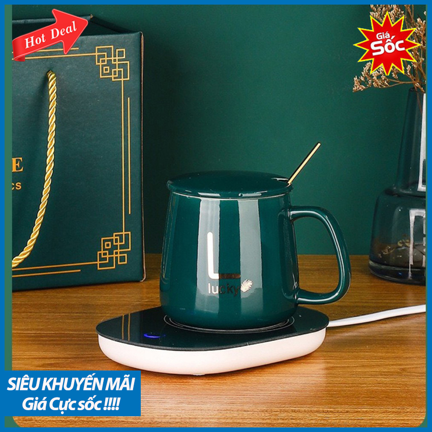 [HÀNG MỚI VỀ] Máy Hâm Nóng Đồ Uống Đa Năng; Đế Hâm Nóng Đồ Uống; Hâm nóng trà, coffe, sữa,... Nút Nguồn Cảm Ứng Thông Minh; Đế Chắc Chắn, Chịu Lực Tốt; Tặng kèm cốc và thìa. BẢO HÀNH 12 THÁNG.