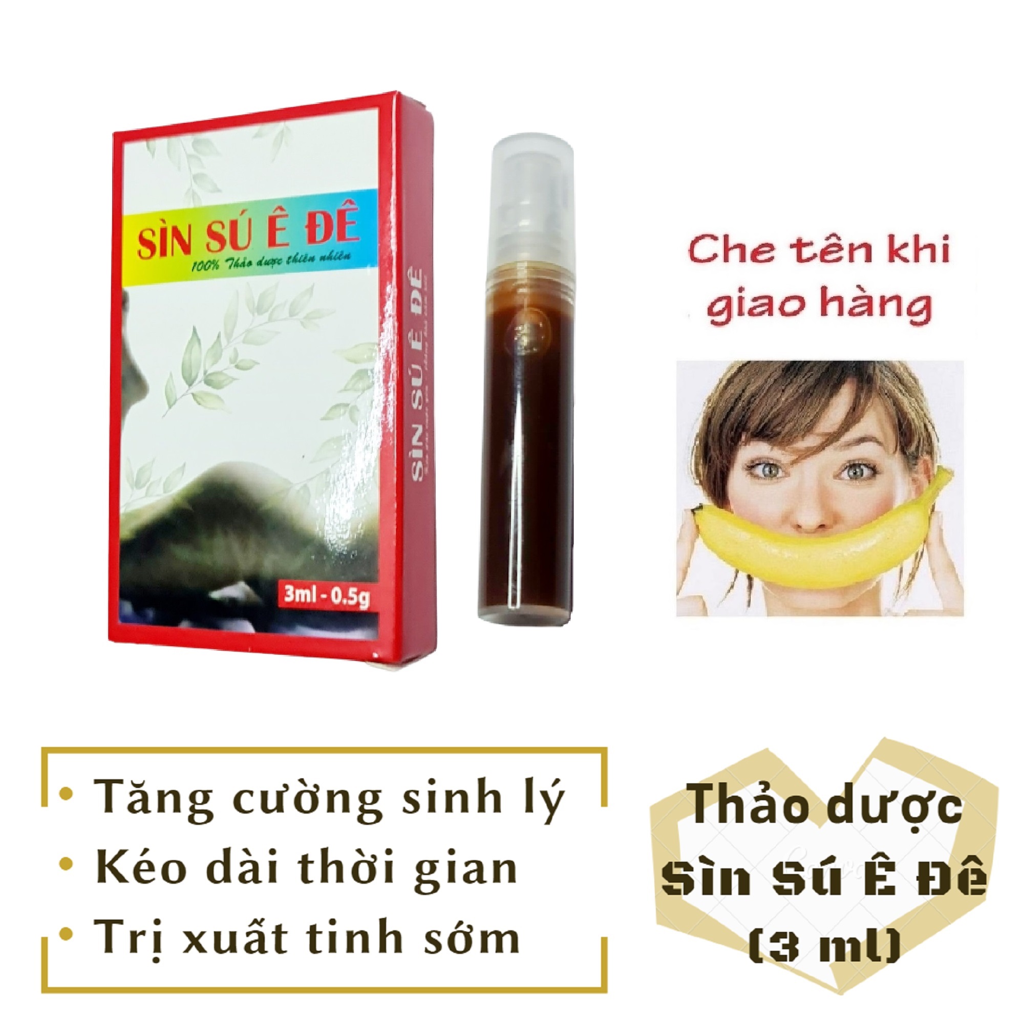 Thảo dược chai xịt SÌN NƯỚC Ê ĐÊ nam