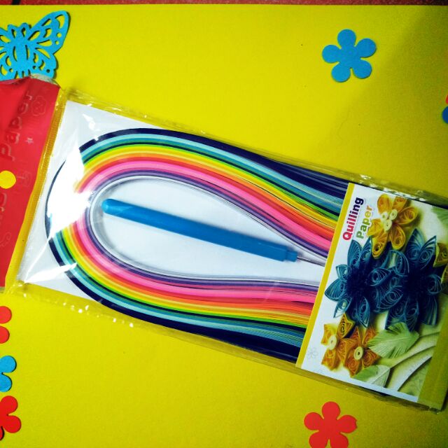 Giấy Cuốn Quilling Làm Thiệp, Làm Tranh/ Giấy Cuốn Kèm Dụng Cụ