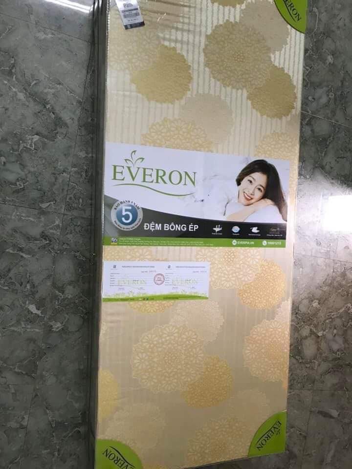 đệm everon ,đệm bông ép tinh khiết everon đủ kích thước