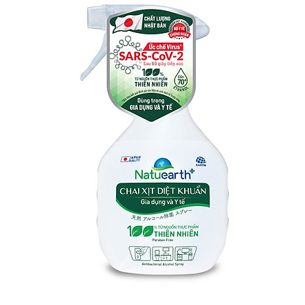 Chai xịt diệt khuẩn Natuearth 410ml