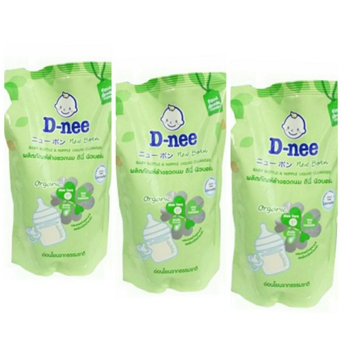 Combo 3 túi nước rửa bình sữa dnee 600ml/túi - 3 túi rửa bình dnee 600ml