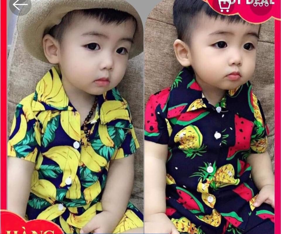 Quần áo mùa hè - Bộ lanh (tole) cho bé từ 5-15kg (HỖ TRỢ PHÍ SHIP)