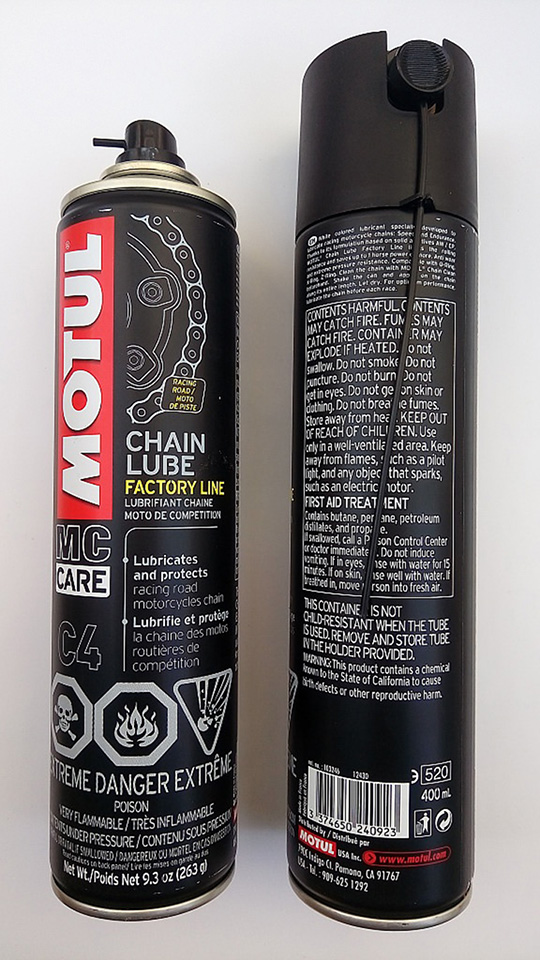 Xịt sên xe mô tô, xe máy motul c4, 400ml