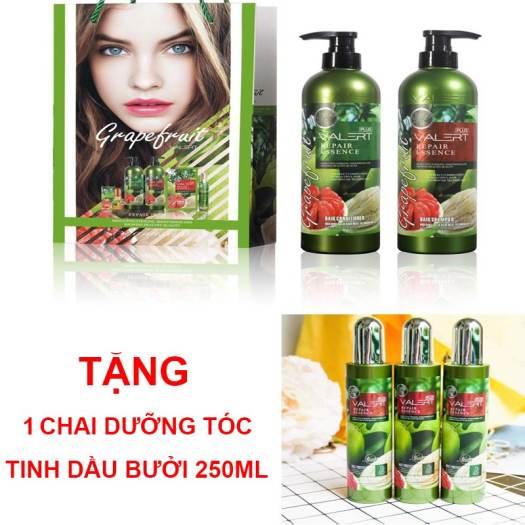Bộ dầu gội và xả bưởi 850ml đặc trị rụng tóc hiệu quả tặng 1 xịt dưỡng bưởi grapefruit plus - chống rụng kích mọc tóc chính hãng