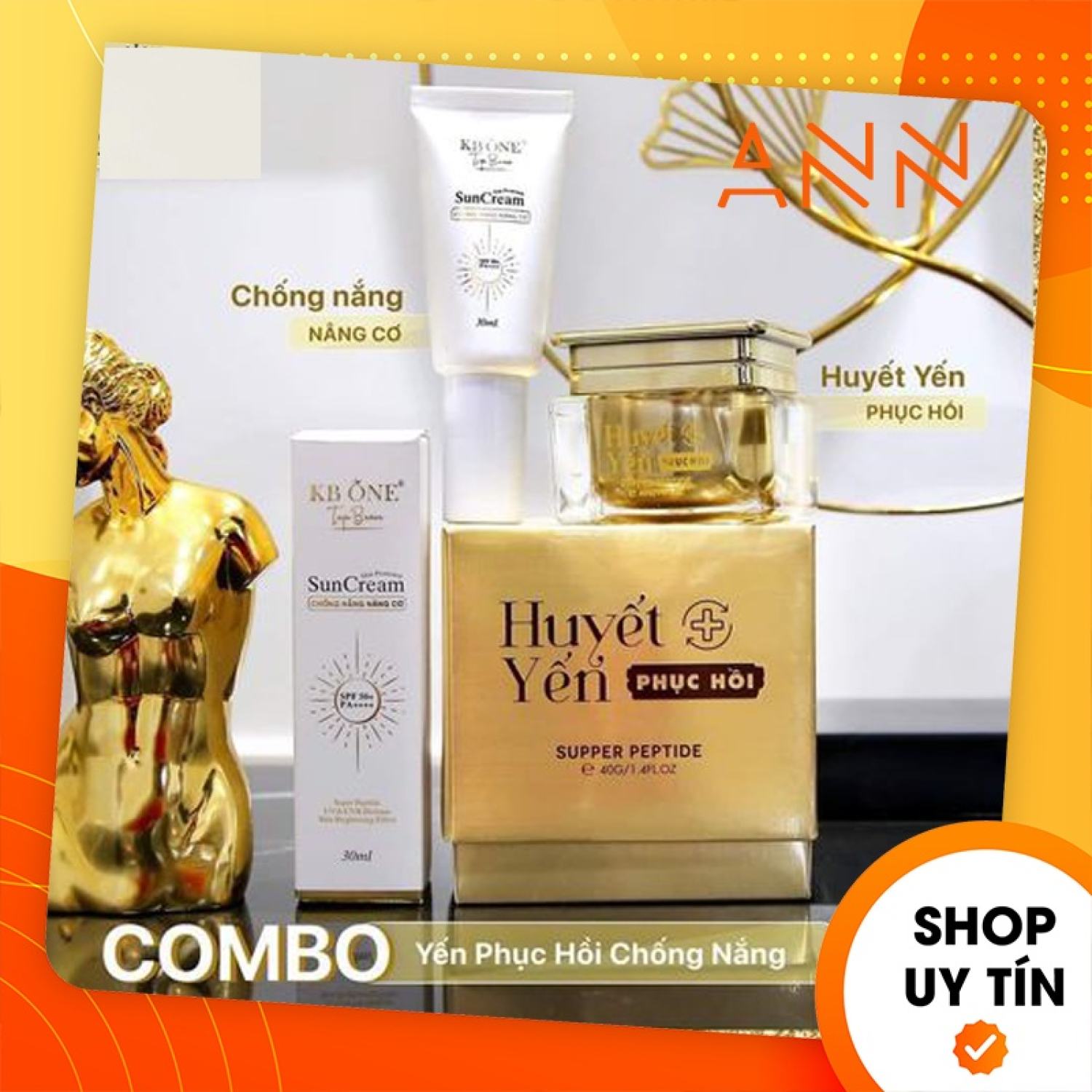Kem face dưỡng huyết yến phục hồi kb one - tặng thêm chống nắng kb one