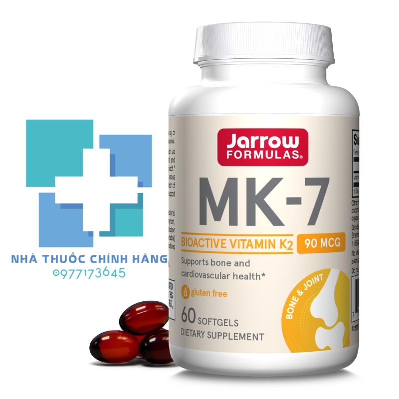 Viên uống Jarrow Formulas Vitamin K2 MK-7 hỗ trợ quá trình tạo xương