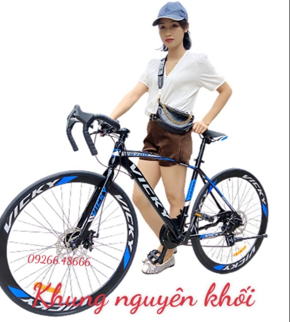 Xe đạp đua - tay cong khung mối hàn xe đạp leo núi vicky - a hìu -xe đạp thể thao người lớn - xe đạp địa hình mẫu mới- xe đạp - xe đạp địa hình người lớn - sport bicycle - bike -mountain