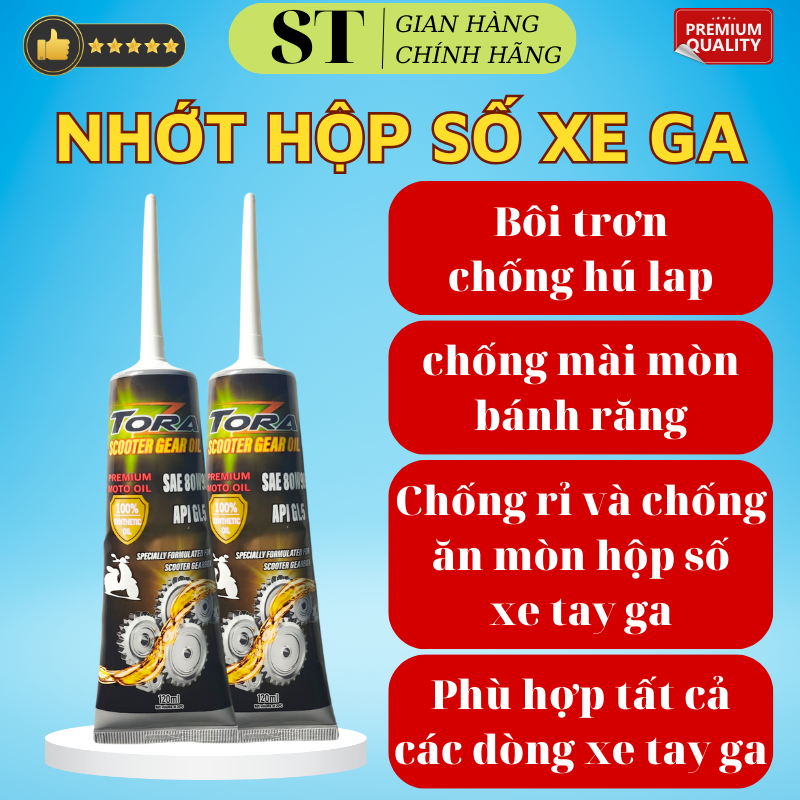 Nhớt hộp số, nhớt lap xe tay ga cao cấp Tora Scooter Gear Oil 120ml