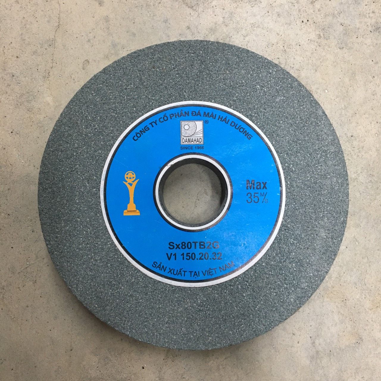 Đá mài Hải Dương hợp kim 1T2 / 1T5 / 1T8 / 2T dày 2P loại mịn dùng cho máy mài bàn, từ 1 tấc 5 lỗ cốt là 32mm