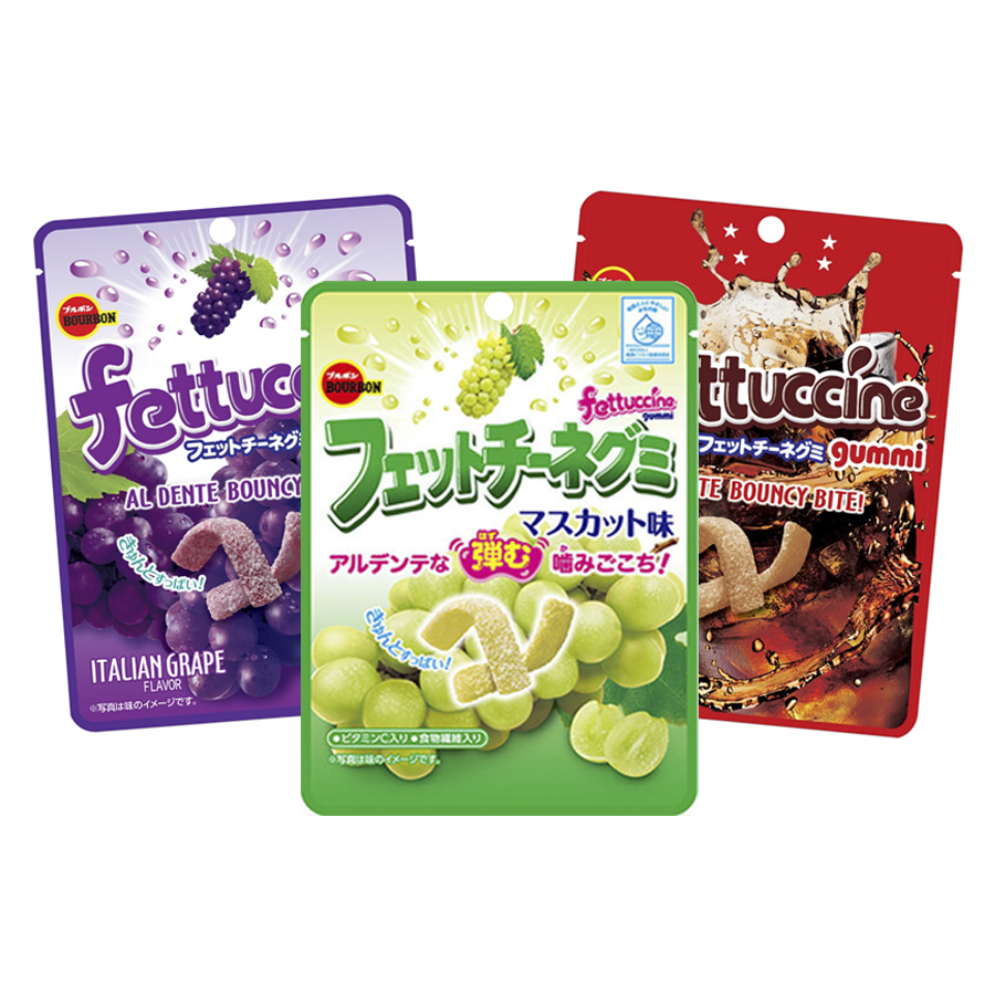 Kẹo dẻo Bourbon Fettuccine gummi nhiều vị 50g