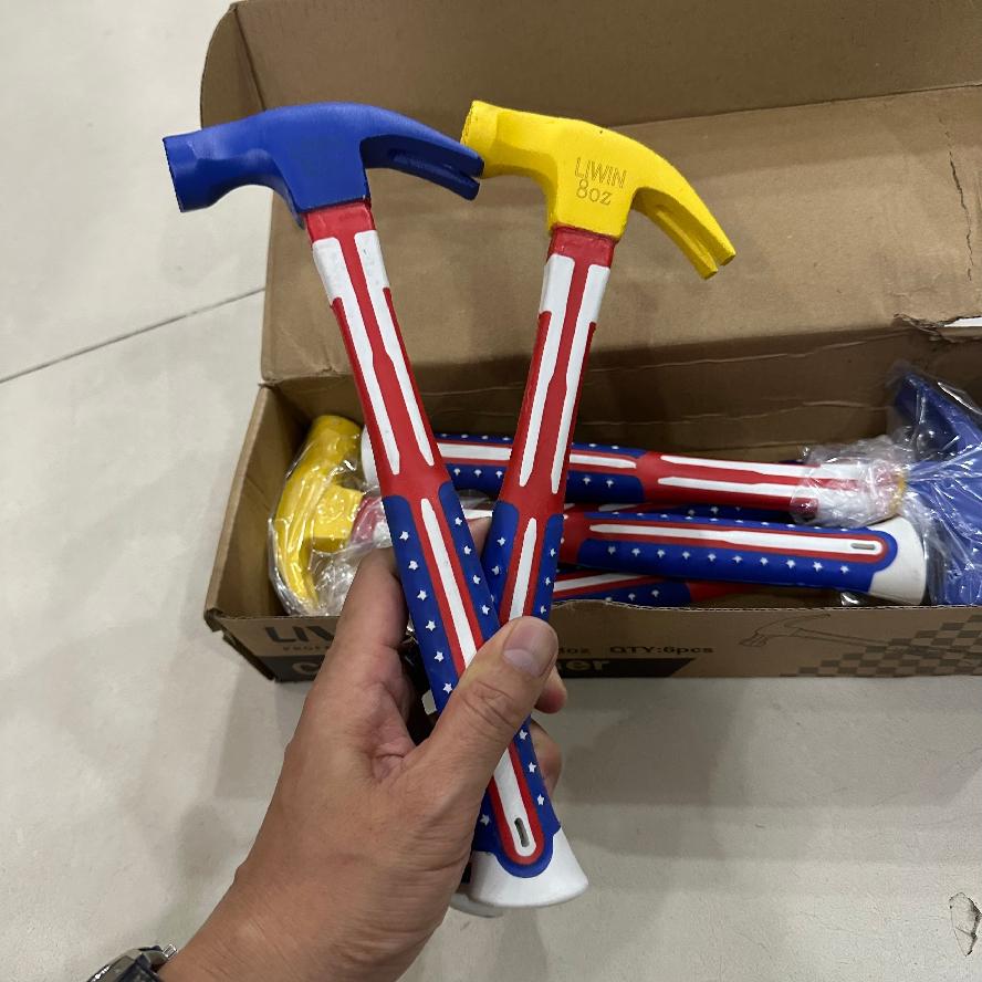 Combo búa nhổ đinh cờ mỹ, búa đóng đinh, búa đóng nhổ đinh cờ mỹ, búa sừng dê, búa hít đinh hiệu Liw