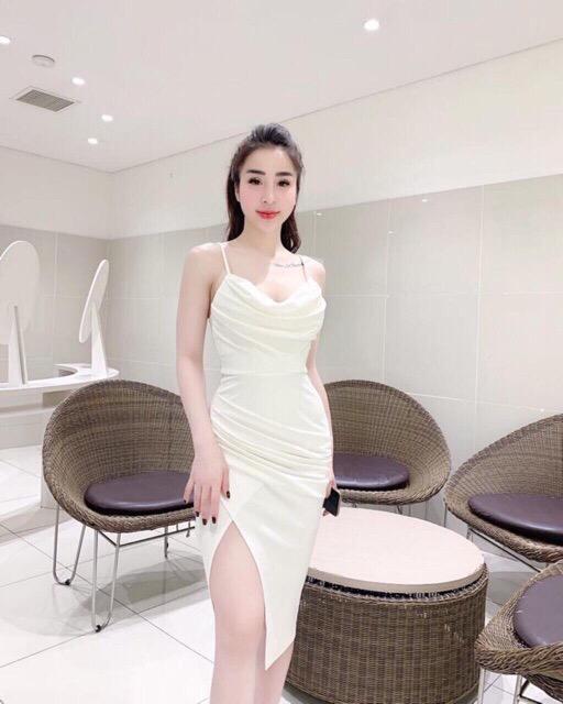 Đầm Body 2 Dây Xẻ Đùi Phong Cách Belle Fashion