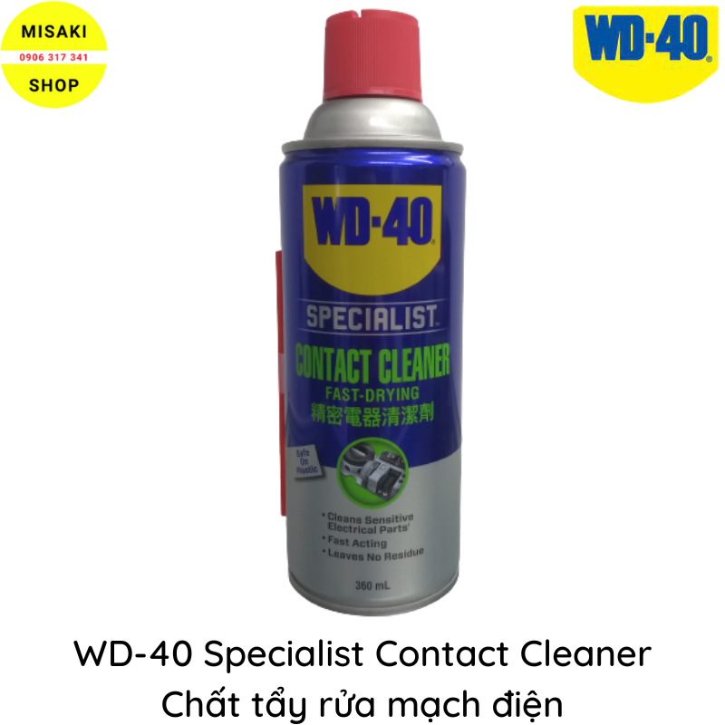 Chất tẩy rửa mạch điện mau khô wd-40 specialist contact cleaner 360ml wd350016