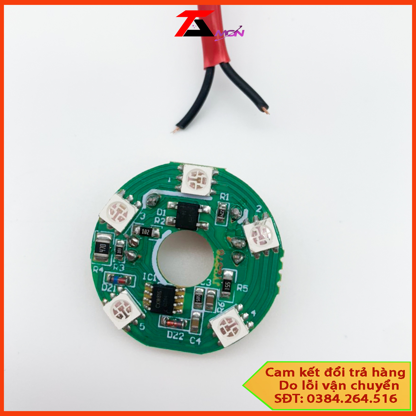 Mạch đèn sử dụng cho Đèn Pha Lê Thờ cúng được ra dây sẵn