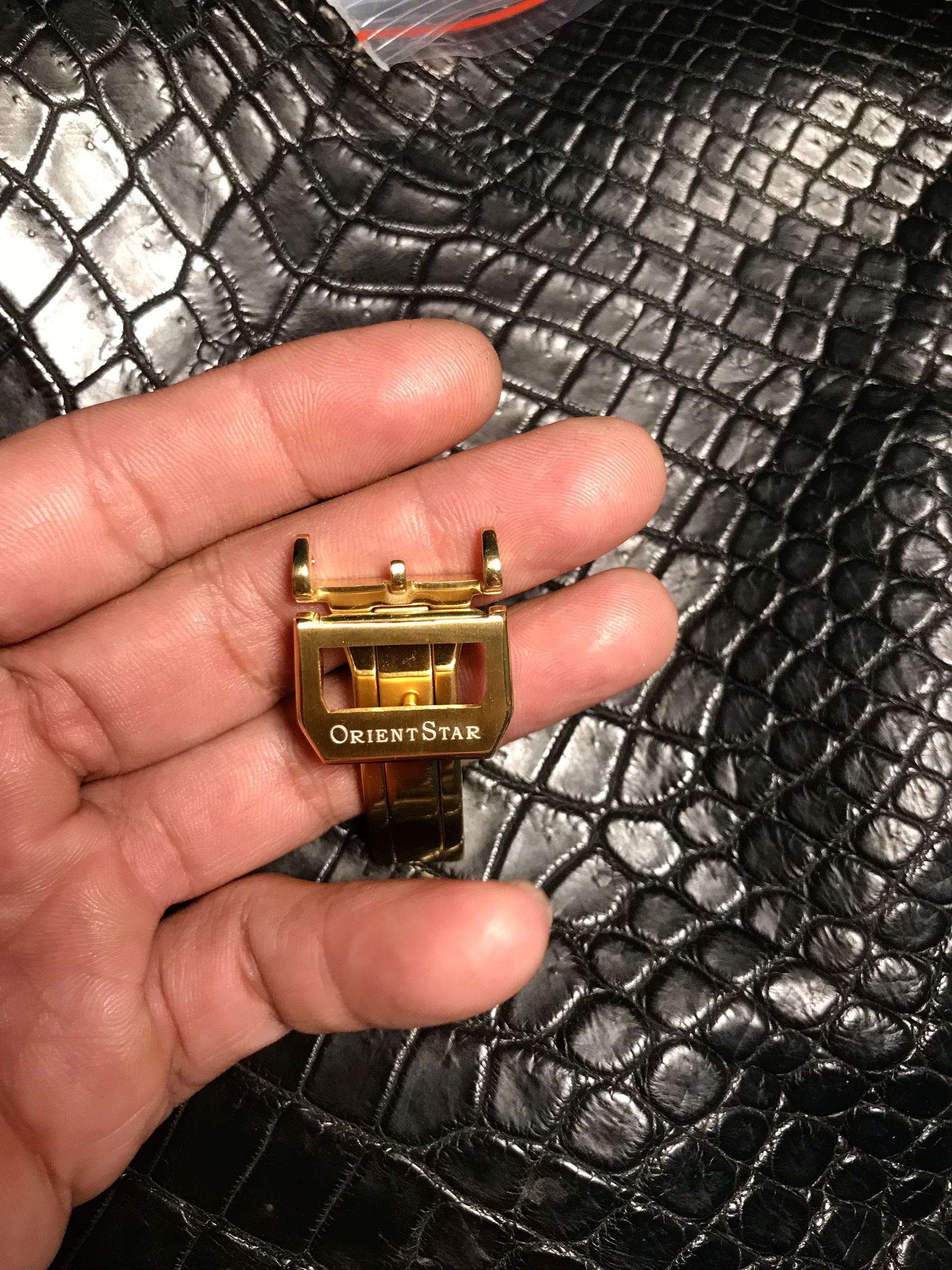 KHÓA BƯỚM ORIENT STAR, KHÓA 1 GẬP (KHẮC CNC LOGO OS)