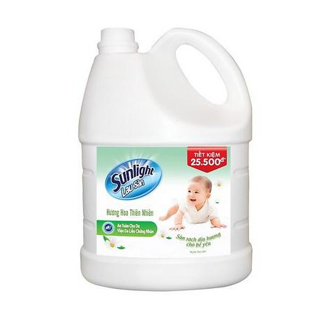 Nước lau sàn Sunlight Thiên nhiên bé yêu 3.6KG