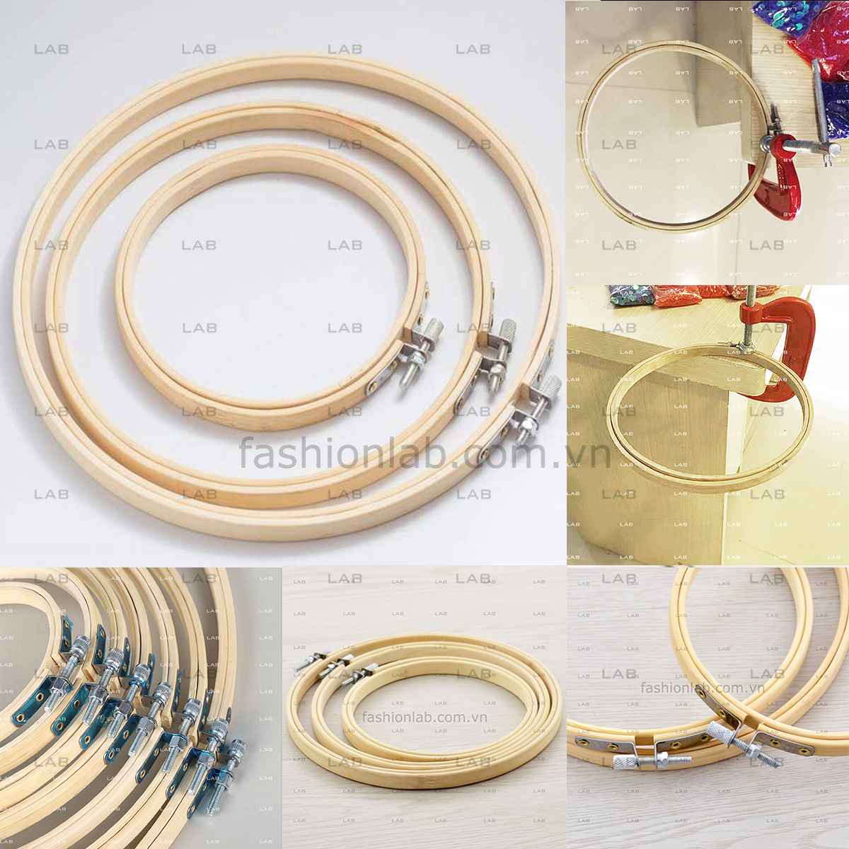 Khung thêu tròn nhiều kích thước