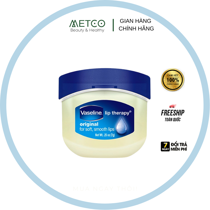 VASELINE Dưỡng môi chính hãng làm giảm khô nứt nẻ, giảm thâm môi