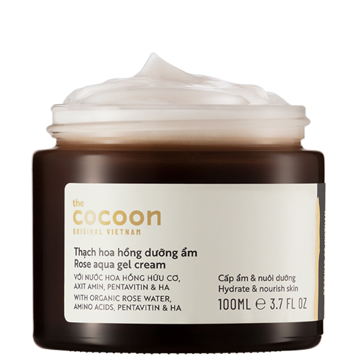 Thạch Hoa Hồng Dưỡng Ẩm Cocoon 30ml - 100ml khóa ẩm suốt 24h