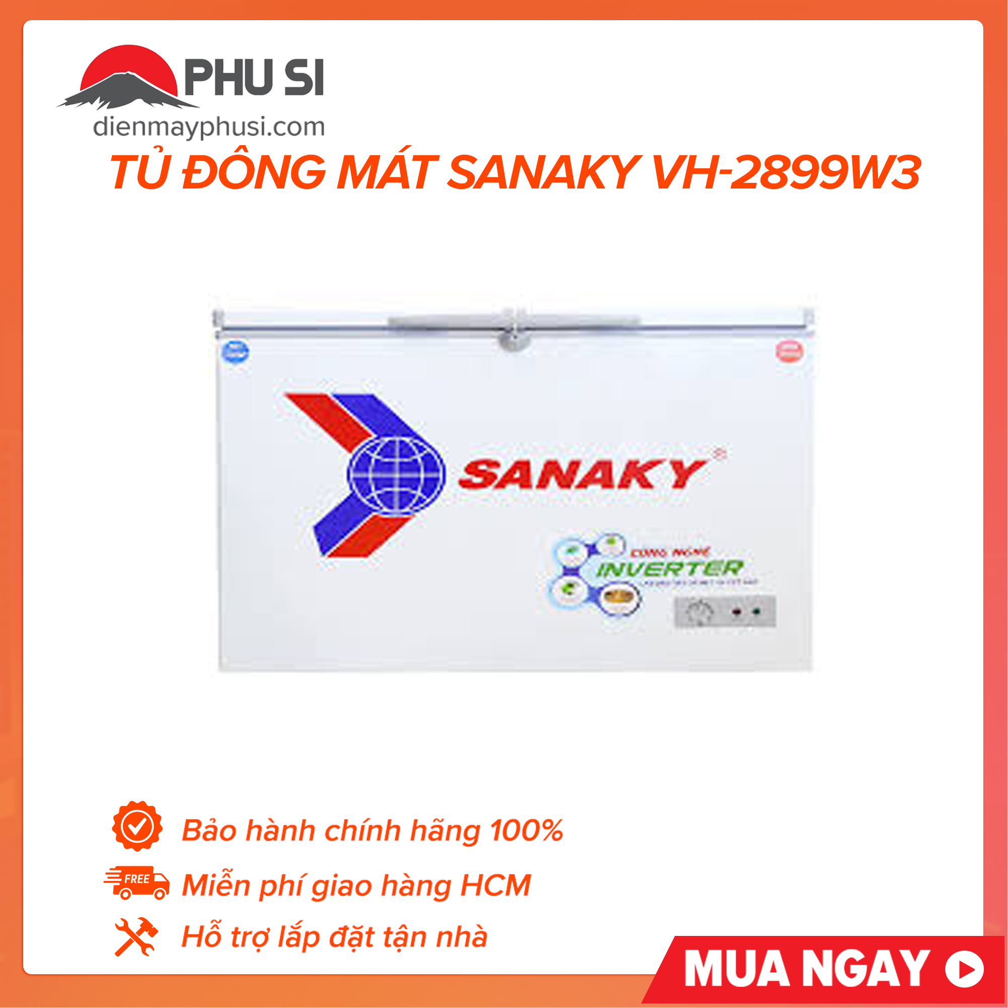 Tủ đông mát sanaky vh-2899w3