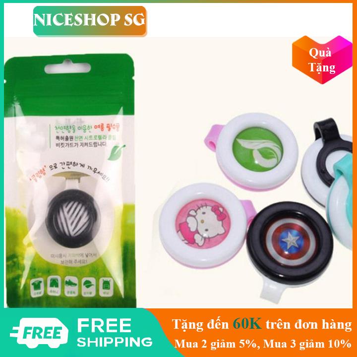 Nút kẹp chống muỗi hương thơm dụi nhẹ dễ chịu huy hiệu cài áo xuất xứ hàn quốc - KD0130