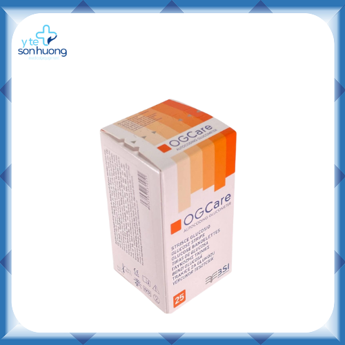 Que thử đường huyết og care hộp 25 que