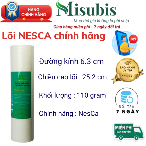 Lõi lọc nước số 1, lõi lọc nước máy lọc nước, lõi lọc nước