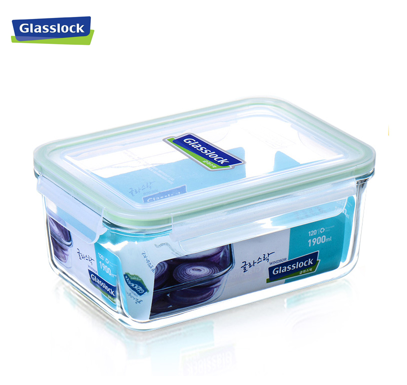 Hộp thủy tinh cường lực glasslock mcrb190 1900ml hàn quốc - larva store