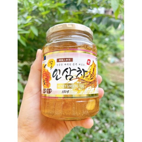 Sâm ngâm mật ong HONEY GINSENG TEA Hàn Quốc, sâm tươi ngâm mật ong