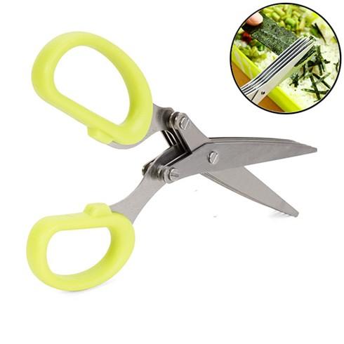 Kéo 5 lưỡi cắt rau đa năng - giao màu ngẫu nhiên